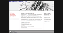 Desktop Screenshot of electroniccarbide.com