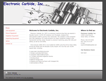 Tablet Screenshot of electroniccarbide.com
